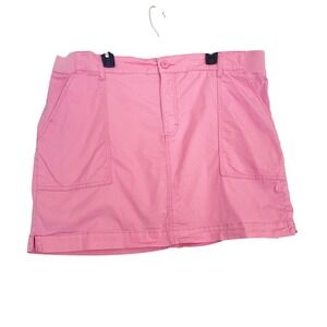 Lee Skort Womens 20W Pink Cotton Blend Comfort Waist Plus Size Active Utility